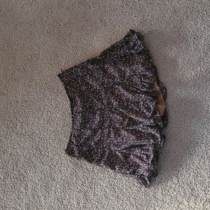 VICI floral ruffle mini skort